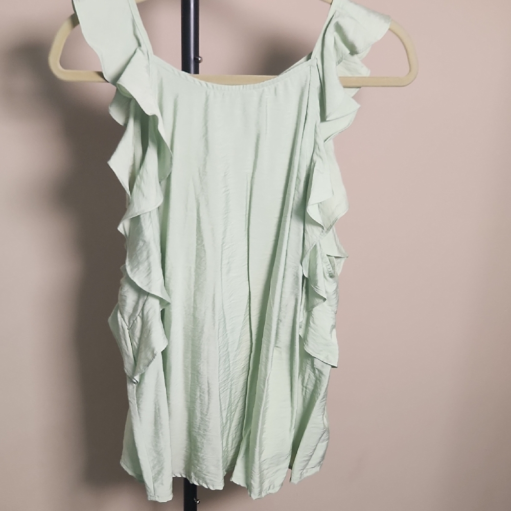 A New Day Light Green Sleeveless Top